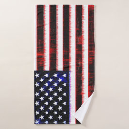 American United Staaten - USA Fahne, Nocken Badhandtuch Set