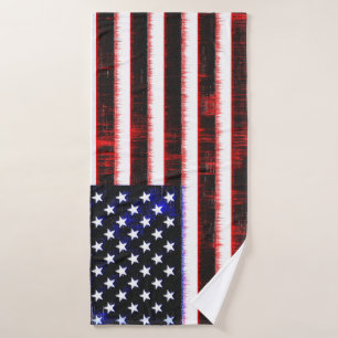 American United Staaten - USA Fahne, Nocken Badhandtuch Set
