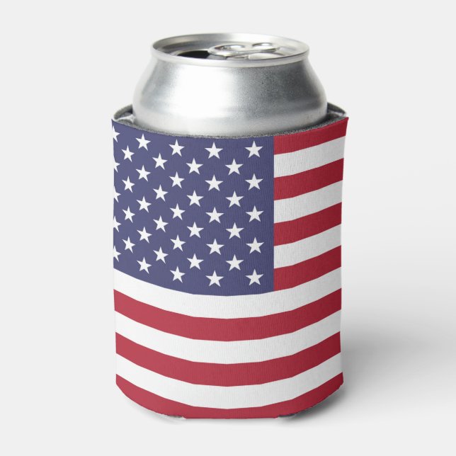 American United Staaten USA Flag Can Cooler Dosenkühler (Kanne Vorderseite)