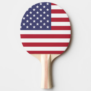 American United Staaten USA Flag Ping Pong Paddle Tischtennis Schläger