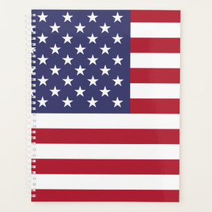 American United Staaten USA Flag Planner Planer