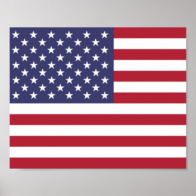 American United States USA Flag Poster (Vorne)