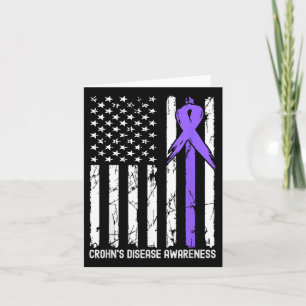 American USA Flag Crohns Disease Awareness Month R Karte