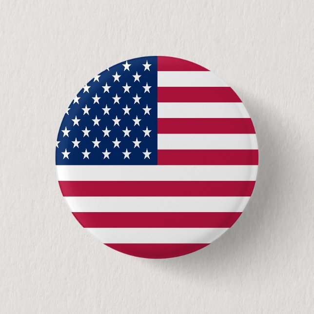 American USA Flag Pride Design-76353 Button (Vorderseite)