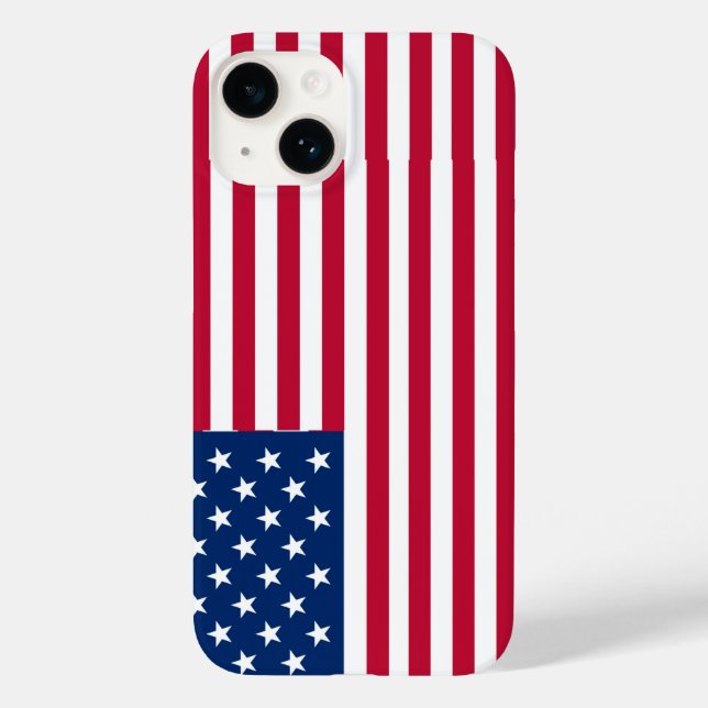 American USA Flag Pride Design-76353 Case-Mate iPhone 14 Hülle (Rückseite)