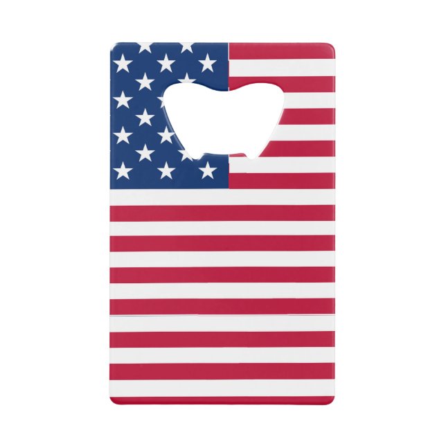 American USA Flag Pride Design-76353 Geldbeutel Flaschenöffner (Vorderseite)