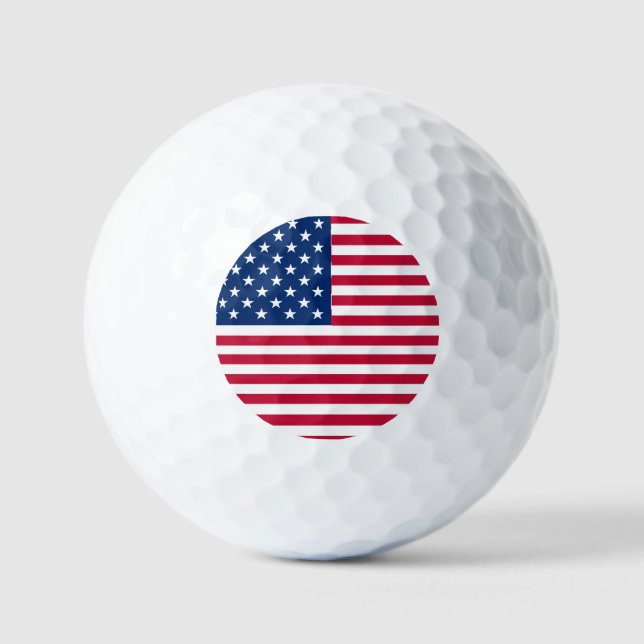 American USA Flag Pride Design-76353 Golfball (Vorderseite)