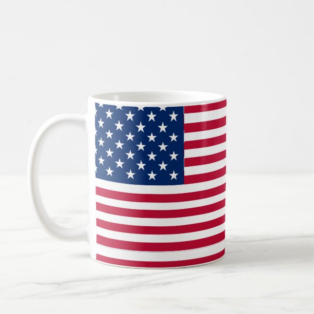 American USA Flag Pride Design-76353 Kaffeetasse (Links)