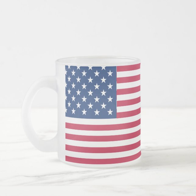American USA Flag Pride Design-76353 Mattglastasse (Links)