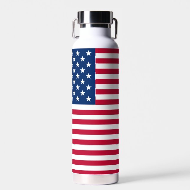 American USA Flag Pride Design-76353 Trinkflasche (Vorne)