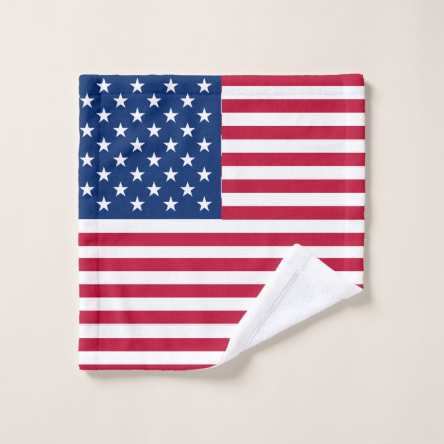 American USA Flag Pride Design-76353 Waschlappen (Waschlappen)