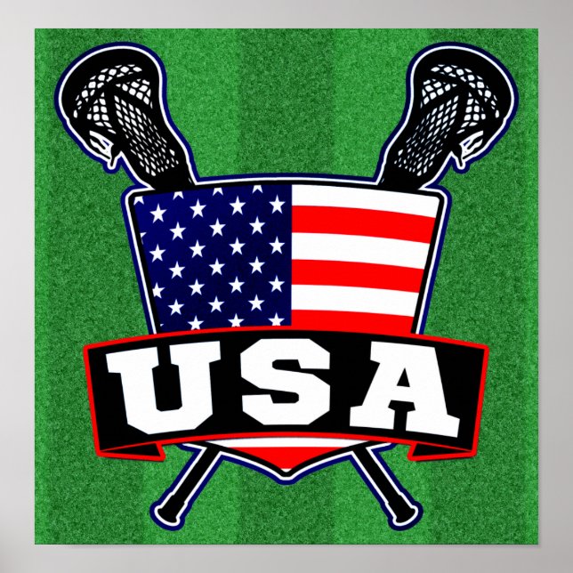American USA Lacrosse Poster (Vorne)