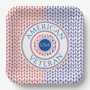 AMERICAN VETERAN 9" Teller auf dem Platz