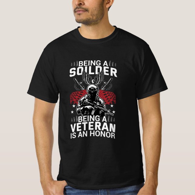 American Veteran T Shirt Design (Vorderseite)