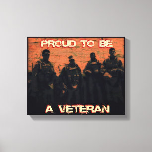 American Veteran Wrapped Canvas Print Leinwanddruck