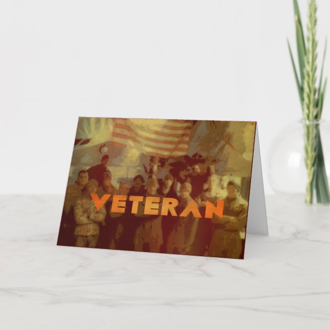 American Veterans - Carte militaire de la fête des (Devant)