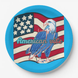 American vibe azure pappteller