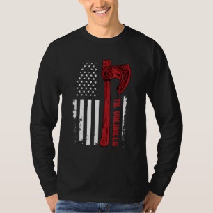 American Viking Ax Flag - Til Valhalla - Norse My T-Shirt
