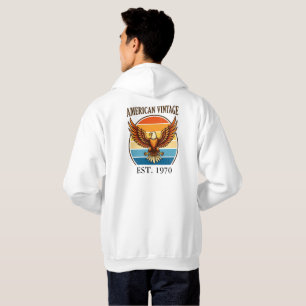 American Vintage Eagle Sunset Est 1970 Sweat à cap