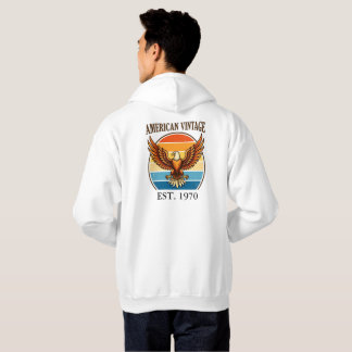 American Vintage Eagle Sunset Est 1970 Sweat à cap