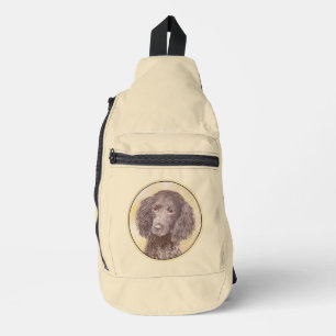 American Water Spanel Malerei Original Dog Art Crossbody Bag