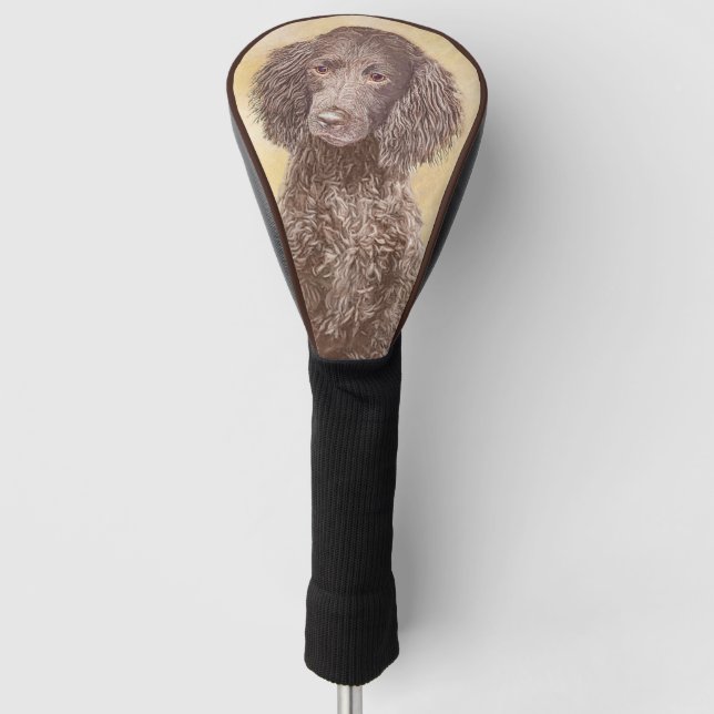 American Water Spanel Malerei - Original Dog Art Golf Headcover (Vorderseite)