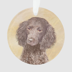 American Water Spanel Malerei - Original Dog Art Ornament