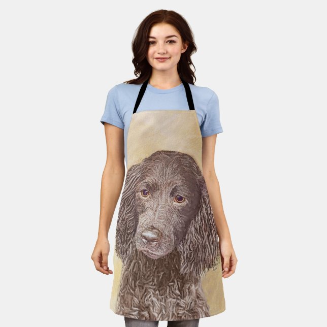 American Water Spanel Malerei - Original Dog Art Schürze (Getragen)