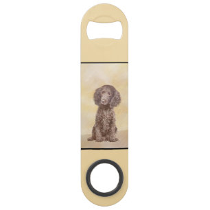 American Water Spanel Malerei - Original Dog Art Speed Flaschenöffner