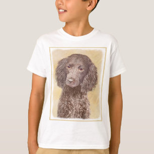 American Water Spanel Malerei - Original Dog Art T-Shirt