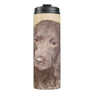 American Water Spanel Malerei - Original Dog Art Thermosbecher