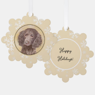 American Water Spaniel Gemälde - Originale Hunde K Ornament Karte
