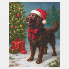American Water Spaniel Holiday  Fleecedecke