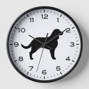 American Water Spaniel Hunde Rasse Silhouette Uhr