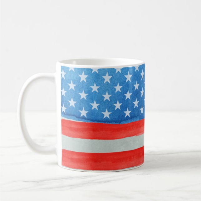 American Watercolor Flag Case-Mate iPhone Case Kaffeetasse (Links)