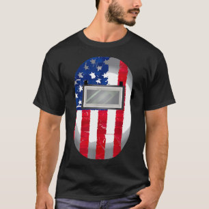 American Welder Us Flag Welding Hood Gift J4tb0 T-Shirt