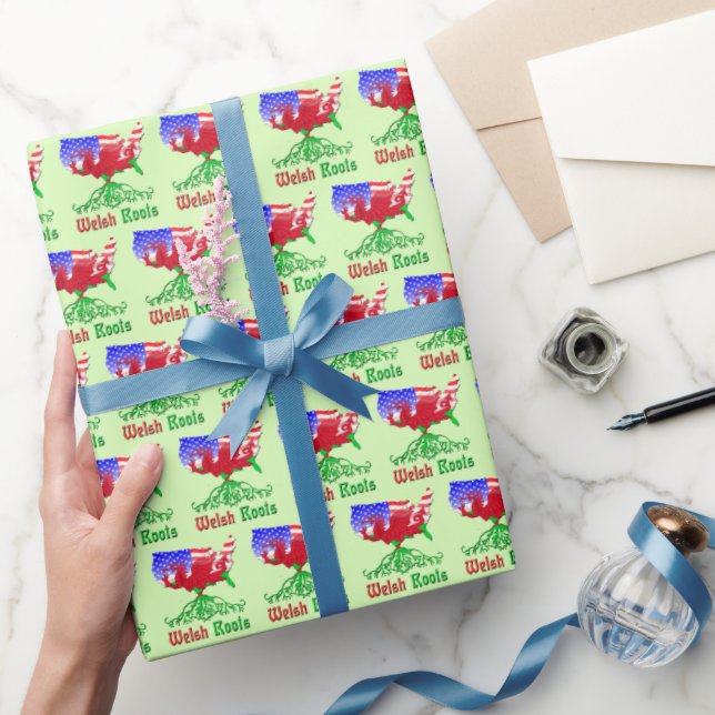 American Welsh Roots Geschenkpapier (Schenken)