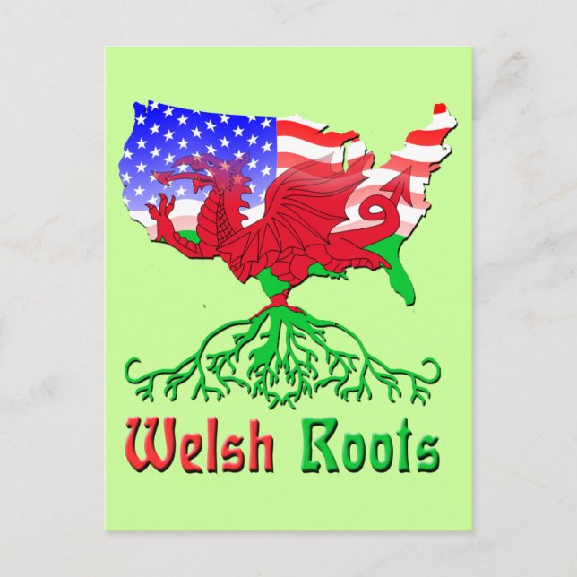 American Welsh Roots Postkarten (Vorderseite)
