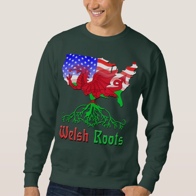 American Welsh Roots Sweatshirt (Vorderseite)