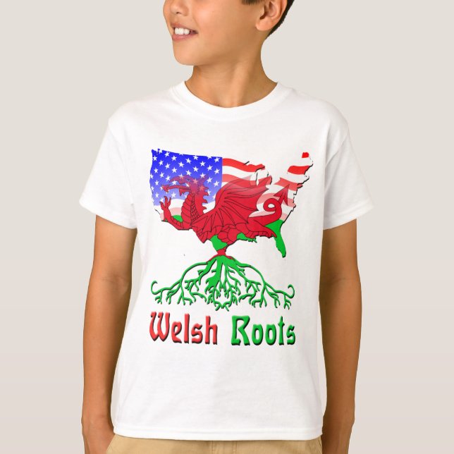 American Welsh Roots T-Shirt (Vorderseite)