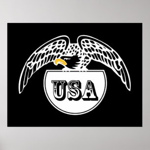 American White Eagle Poster