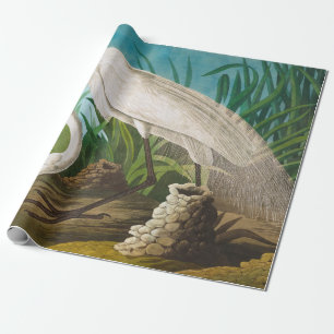 American White Heron von John James Audubon Geschenkpapier