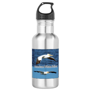 American White Pelican Water Flasche Edelstahlflasche