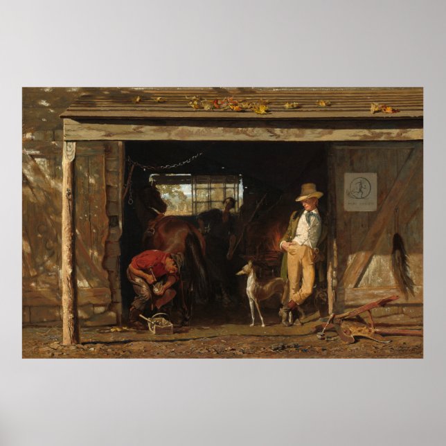 American WildWest Blacksmith and Cowboy Poster (Vorne)