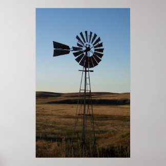 American Windmill Poster