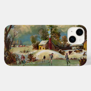 American Winter Life Weihnachtslandschaft Case-Mate iPhone 14 Hülle