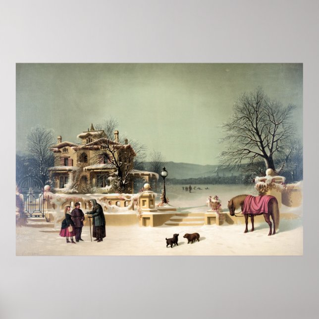 American Winter Scene Poster (Vorne)