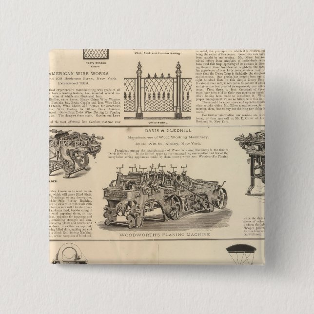 American Wire Works Button (Vorderseite)