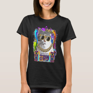 American Wirehair Katze Hip Hop 90er Rap Musik T-Shirt