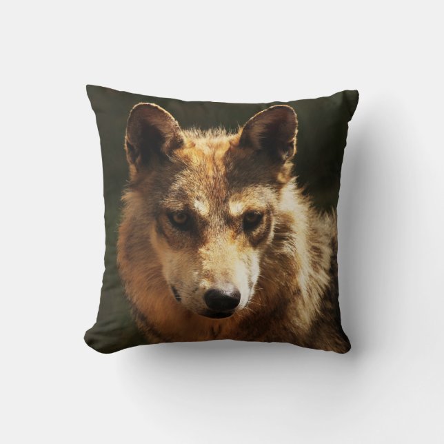American Wolf Pillow Kissen (Vorderseite)